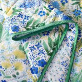 Catherine Lansfield Zeleno/modro prešito pregrinjalo 220x230 cm Tilly Floral – | Shoptok.si