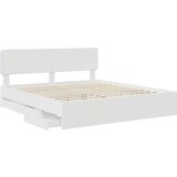  Okvir za krevet Bijelo 200 x 200 cm Inženjersko Drvo | shoptok.hr