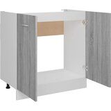 Ormarić za sudoper "Lyon" sivi Sonoma 80x46x81,5 cm Konstruirano drvo | Eponuda.com