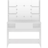  Stolić za šminkanje s LED svjetlima 100x40x135 cm MDF bijeli | shoptok.hr