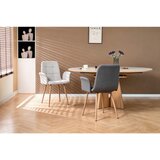 Stylife NASLANJAČ, kovina, tekstil naravne barve, temno siva | Shoptok.si