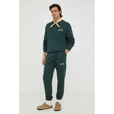 Les Deux Bombažen pulover Blake moški, zelena barva