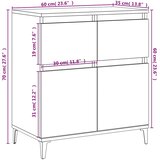 Komoda boja hrasta sonome 60 x 35 x 70 cm od konstruiranog drva | shoptok.hr