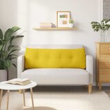  Jastuk za leđa Svijetlo žuta 140 x 24 x 50 cm tkanina | shoptok.hr