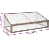  Staklenik sivi 110 x 56 x 39 cm od jelovine | shoptok.hr