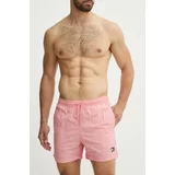Tommy Jeans Kopalne kratke hlače roza barva
