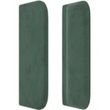 vidaXL uzglavlje s ušima tamnozeleno 103x16x78/88 cm baršunasto | shoptok.hr