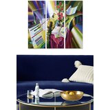Wallity MDF1105735442 multicolor decorative mdf painting (3 pieces) Cene