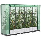  Povišena gredica s pokrovom za staklenik 160 x 40 x 123 cm | shoptok.hr
