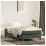 vidaXL Madrac s oprugama tamnozeleni 80x220x20 cm baršunasti | shoptok.hr