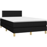  s oprugama i madracem crni 120 x 200cm od tkanine | shoptok.hr