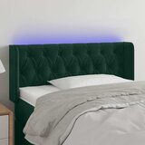  LED uzglavlje tamnozeleno 103x16x78/88 cm baršunasto | shoptok.hr