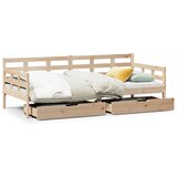 vidaXL Dnevna postelja s predali 90x190cm trdna borovina Cene
