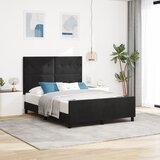 vidaXL Krevet Crna 140x200 cm Baršun | shoptok.hr