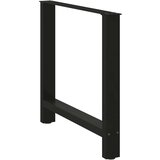 vidaXL noge kavne mizice črna 2 kosa 80x(72-73) cm jeklo | Shoptok.si