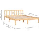  Za krevet od masivne borovine 120x190 cm 4FT mali bračni | shoptok.hr