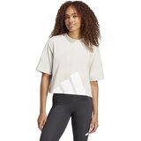 Adidas Ženska majica W Bl Sj Bf T JG8729, Okrugli izrez, Bež Cene