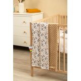 Sensillo lagana Minky deka 75x100cm smeđe cvijeće | shoptok.hr