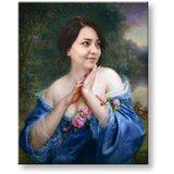  Darilo za žensko - Zgodovinski portret Fotografija na platnu | Shoptok.si