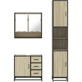  3-dijelni set kupaonskog namještaja boja hrasta sonome drveni | shoptok.hr