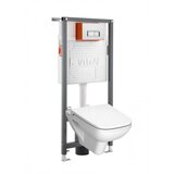 Vitra Ugradni wc set vodokotlić sa hrom tasterom + S20 konzolna šolja sa daskom 742-5800-01-SET31 | ePonuda.com