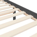  Okvir za krevet s uzglavljem sivi 200 x 200 cm od masivnog drva | shoptok.hr
