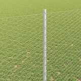  Heksagonalna ograda s stubom 10 x 1,6 m Pocinčani čelik Srebrna | shoptok.hr