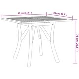  Vrtni stol 85x85x75 cm od masivnog bagremovog drva | shoptok.hr