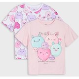 Sinsay Oversize pamučne majice s printom 2 pack | shoptok.hr