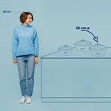 Kela OKRUGLI PEKAČ CALIDO, 4,6l GUSANO ŽELJEZO SVJETLOSIVA | shoptok.hr
