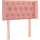  LED posteljno vzglavje roza 83x16x78/88 cm žamet, (20951961) | Shoptok.si