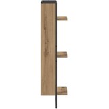  Polica na zidu s policom Umjetnički hrast 30 x 25 x 100 cm | shoptok.hr