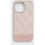 Guess Etui za telefon iPhone 15 Pro Max 6.7 roza barva, GUHCP15XG4GLPI