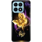  Silikonska maska za Honor X8a Golden butterfly Print Skin crna | ePonuda.com
