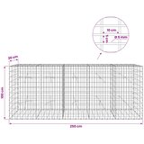  Gabion s žicom debljine 5 mm i mrežom 5x10 cm 250x20x100 cm Slike