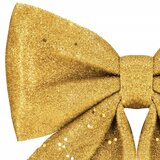 springos set božićnih mašni, 8 x 8 cm, 6 kom., glitter zlatna | shoptok.hr