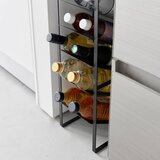 YAMAZAKI Črno kovinsko držalo za vino število steklenic 16 20x88,5x19 cm Tower – | Shoptok.si