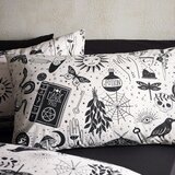 Catherine Lansfield Crna/bež posteljina za krevet za jednu osobu 135x200 cm Enchanted Witchcraft – | shoptok.hr