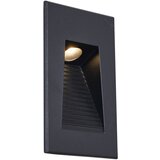 QAZQA Moderna Vgradna Stenska Svetilka Črna 7cm z LED IP65 - Trem | Shoptok.si