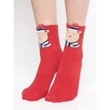 Yups T-shirt teddy bear socks red Cene