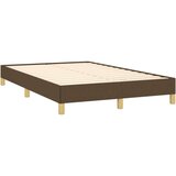 vidaXL Box spring postelja z vzmetnico temno rjava 120x190 cm blago, (21111656) | Shoptok.si