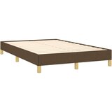 vidaXL Krevet box spring s madracem tamnosmeđi 120 x 190 cm od tkanine | shoptok.hr