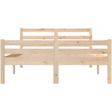  Posteljni okvir iz trdnega lesa 140x190 cm, (20601689) | Shoptok.si