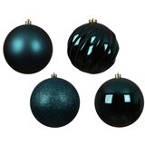 DEKOR DOM dekoracija - hanging bauble set mix 4pcs 14cm 023194 - emerald - kmg ( 045610 ) | Eponuda.com