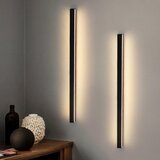 Nettlife Komplet 2 LED stenskih svetilk za notranjo uporabo, moderna oblika, 80 cm, 27 W, topla bela svetloba, črna, (22136432) | Shoptok.si