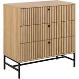 MID.YOU komoda, črna, barve hrasta | Shoptok.si