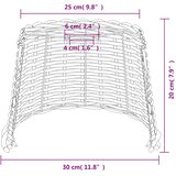  Sjenilo za stropnu svjetiljku bijelo Ø30x20 cm od pruća | shoptok.hr