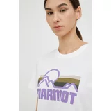 Marmot Bombažna kratka majica bela barva