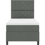  Krevet s opruga kutije Tamno siva 90 x 200 cm tkanina | shoptok.hr