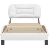  Okvir za krevet s uzglavljem bijeli 80 x 200 cm od umjetne kože | shoptok.hr